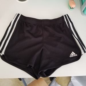 black adidas shorts